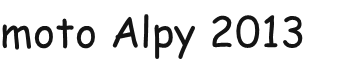moto Alpy 2013